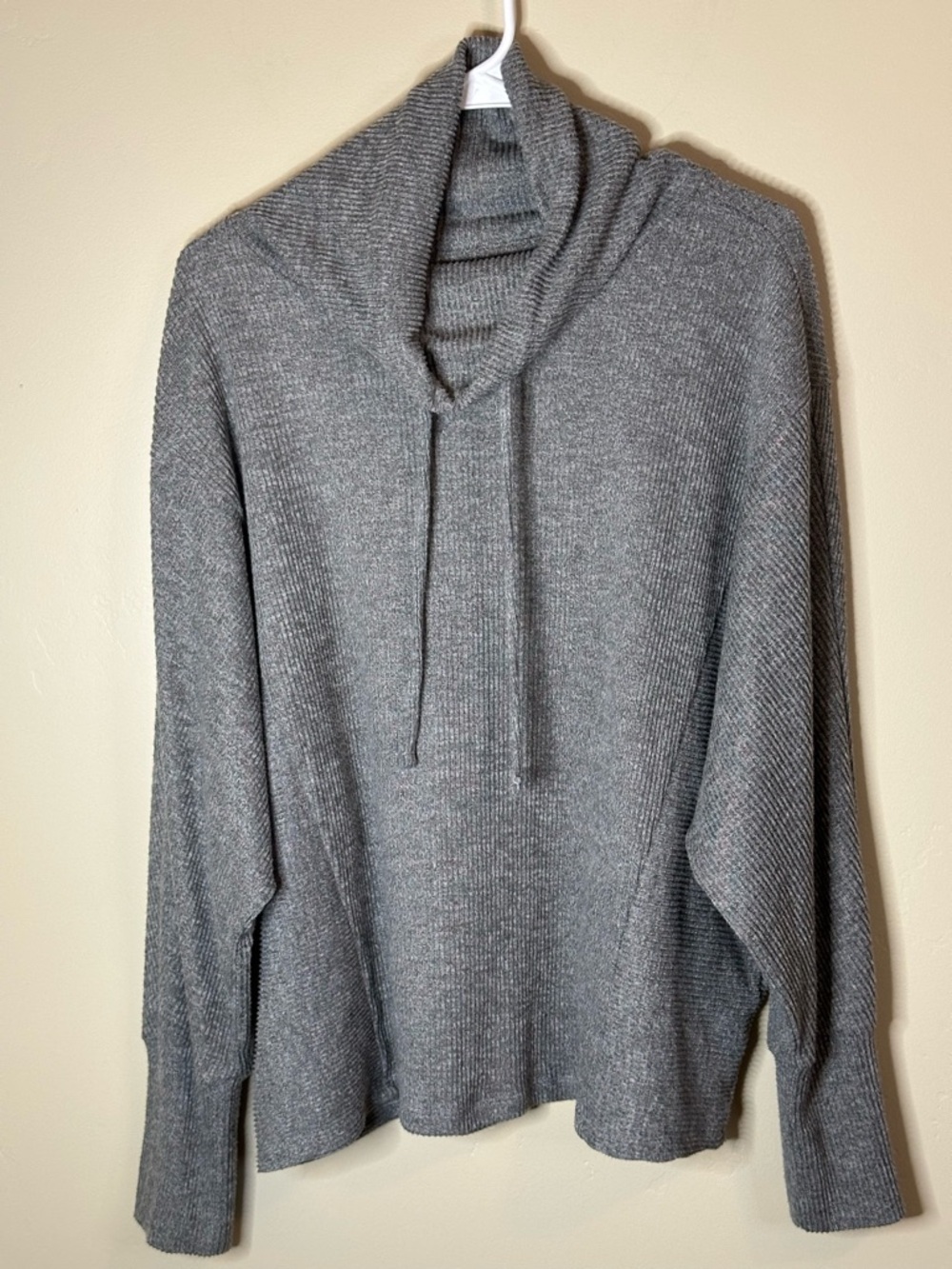 Simply Vera Vera Wang Gray Cowl Neck Dolman Sweater - XL